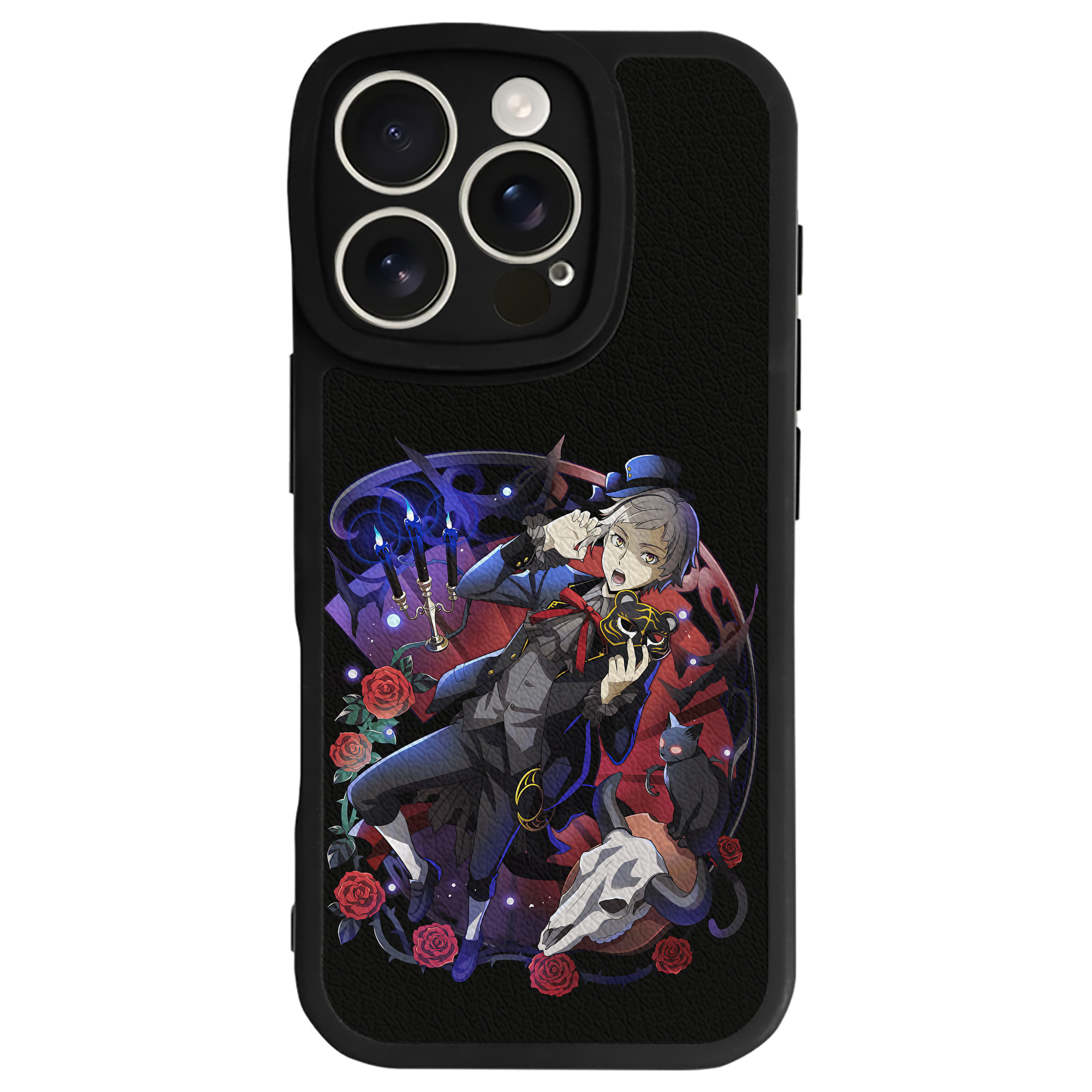 （画像用） 文豪ストレイドッグス Bungo Stray Dogs 【iPhone 16シリーズ対応】シリコンスマホケース（レザー調） 材質：シリコン
